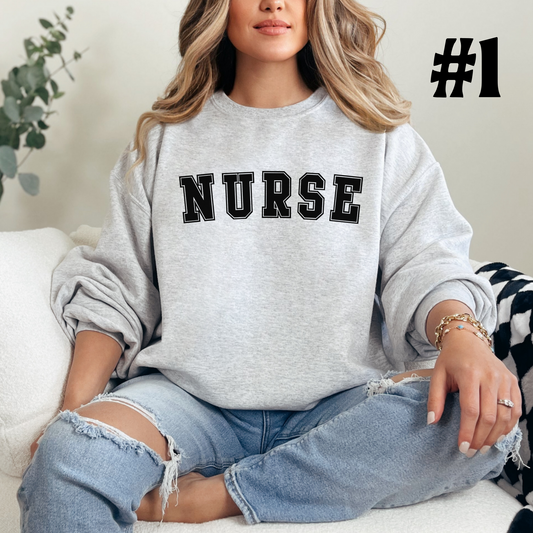 Custom Nurse Appreciation Crewneck Sweatshirts
