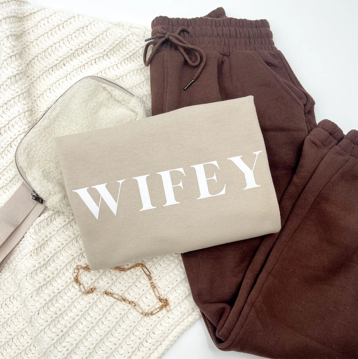 Classic Wifey Crewneck Sweatshirt