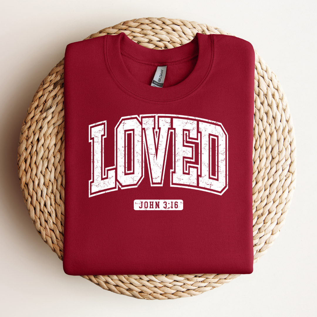 Loved John 3:16 Crewneck Sweatshirt