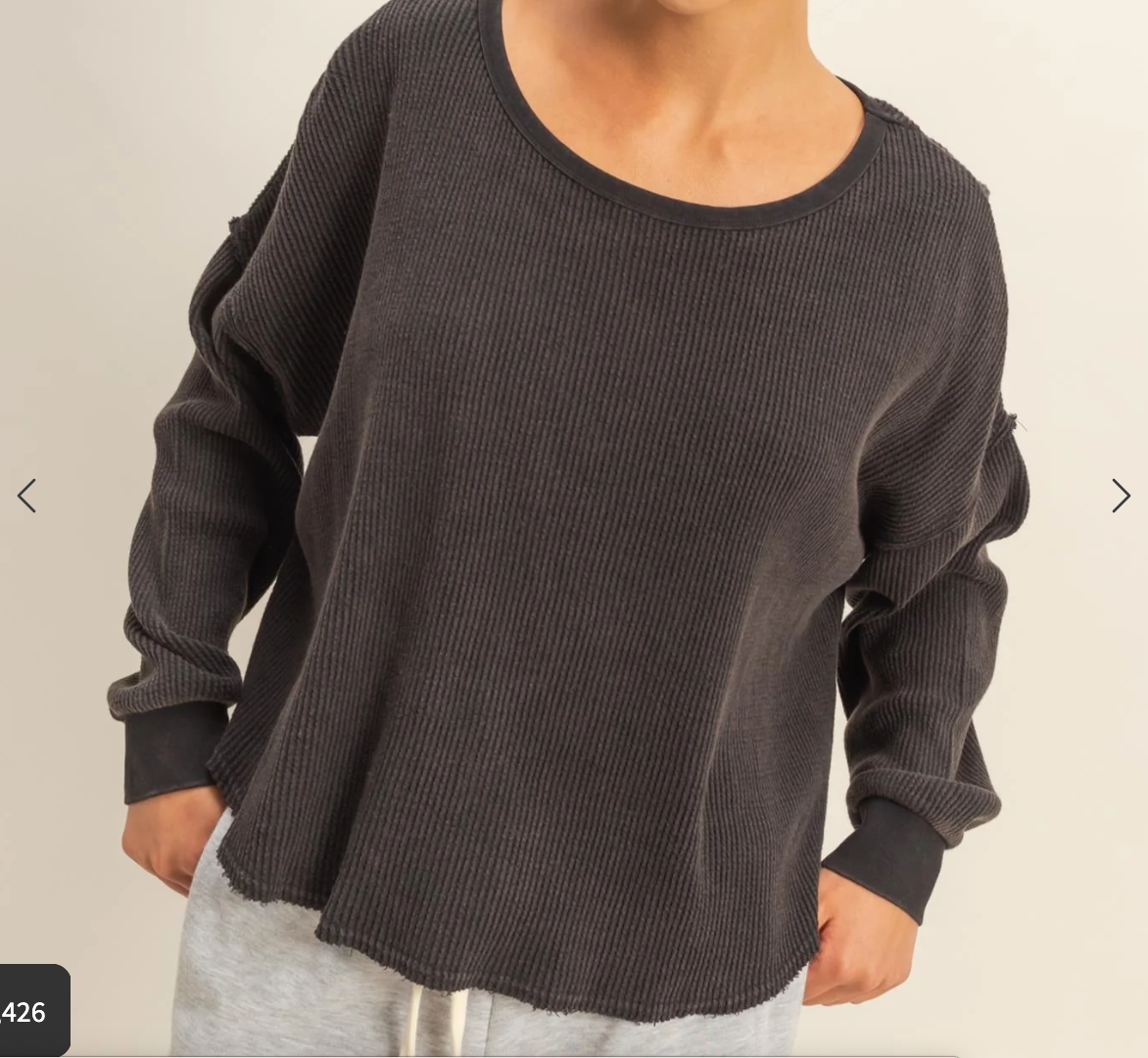 The Harper Waffle Knit Long Sleeve