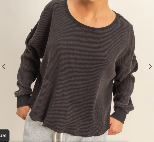 The Harper Waffle Knit Long Sleeve