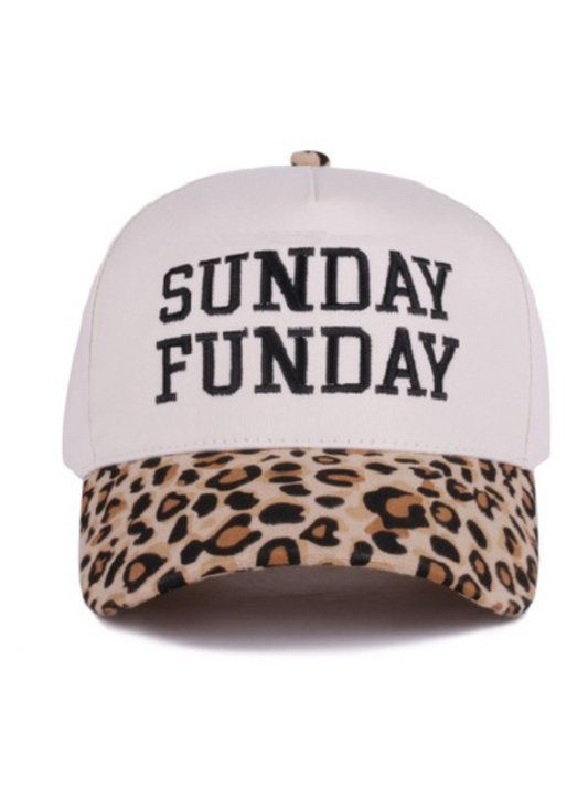 Sunday Funday Trucker Hat - Leopard