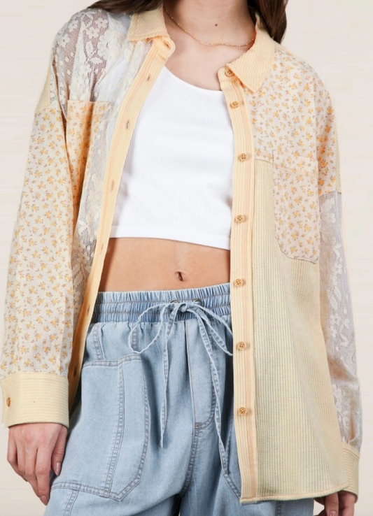 SALE: The Willow Lace Button Up