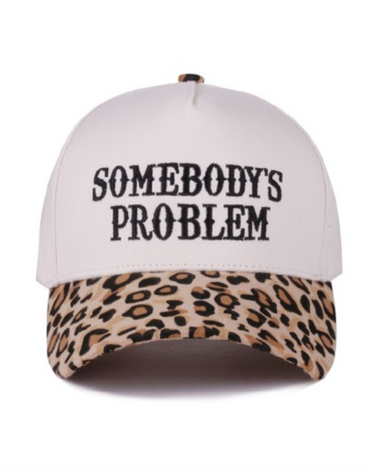 Somebody's Problem Trucker Hat - Leopard